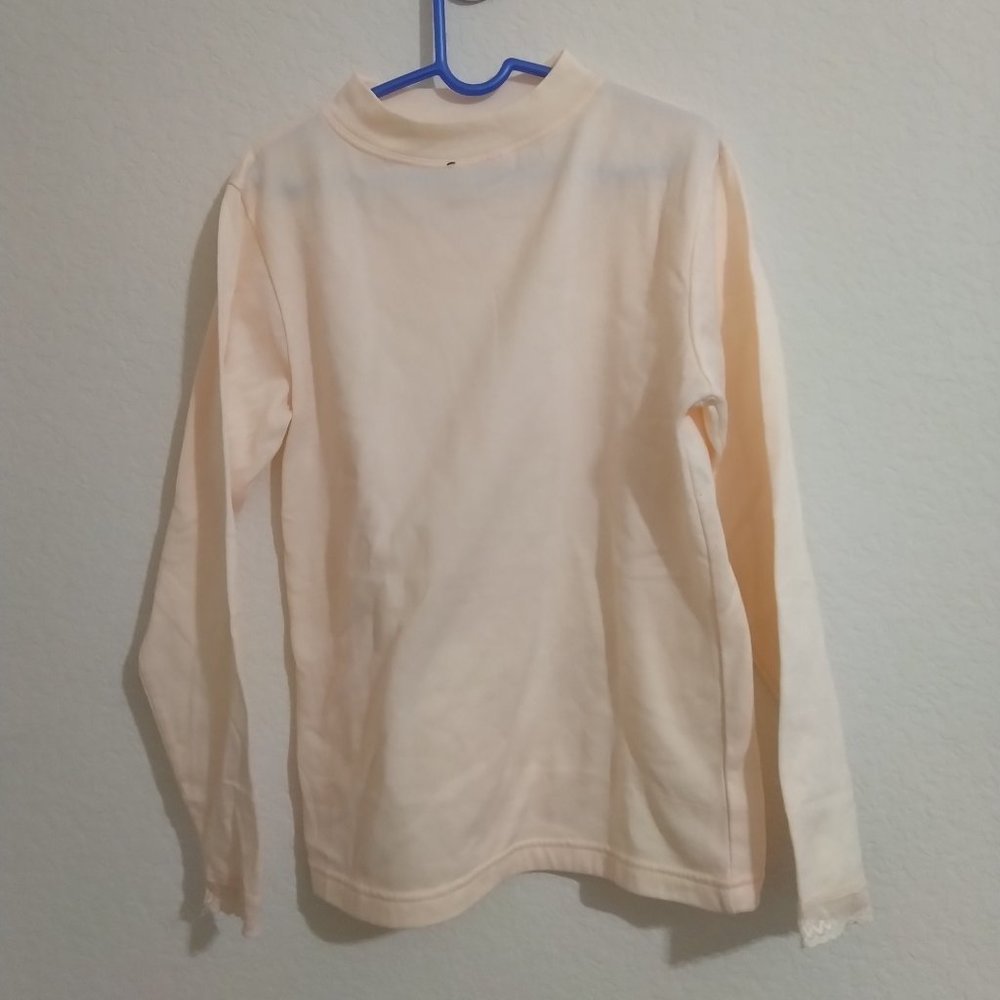 Peach Thermal with Half Turtleneck